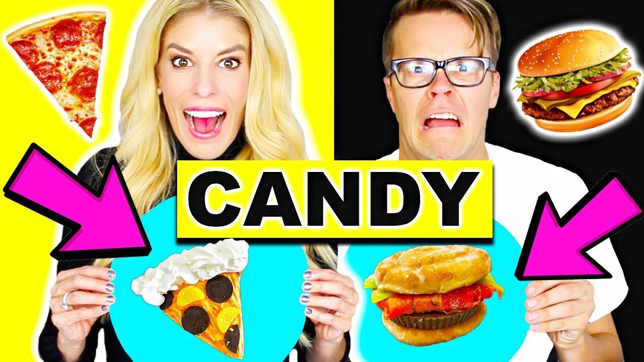 Making Food out of CANDY! Gummy Vs Real