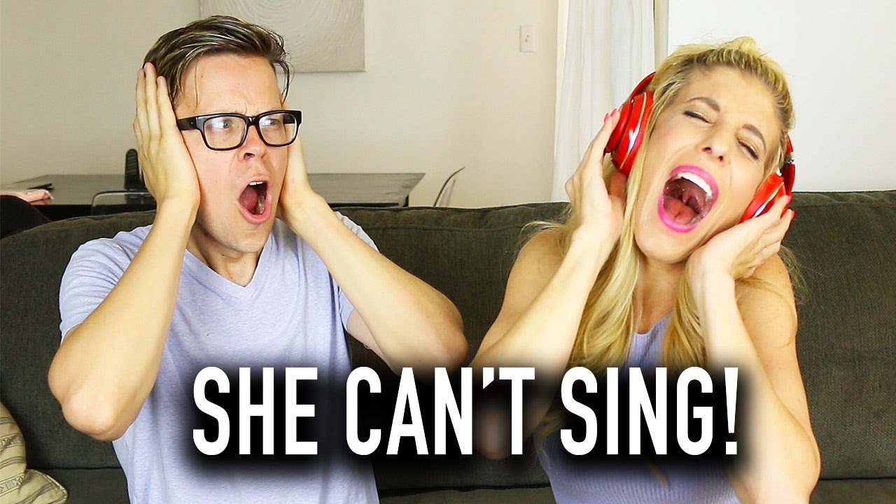 SINGING WITH NOISE CANCELLING HEADPHONES CHALLENGE W/ REBECCA ZAMOLO - (DAY 133)