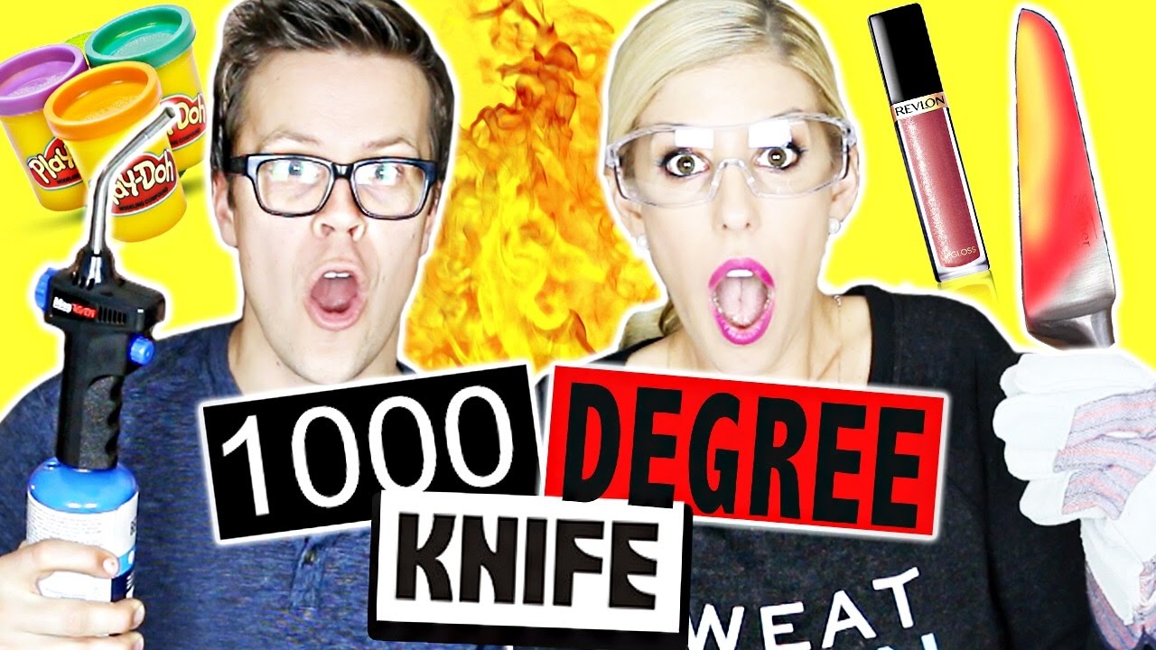 CUTTING THINGS OPEN WITH 1000 DEGREE KNIFE!!!
