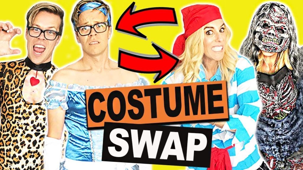 Clothes Swap Challenge! (Halloween Edition) Hilarious Halloween ...