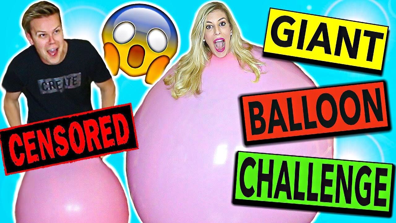 GIANT BALLOON CHALLENGE!! (GONE WRONG!)