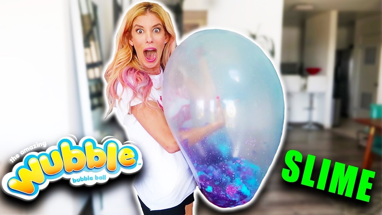 I Didn't Think We Could Do This! Giant Wubble Bubble Full of Slime & Gelli