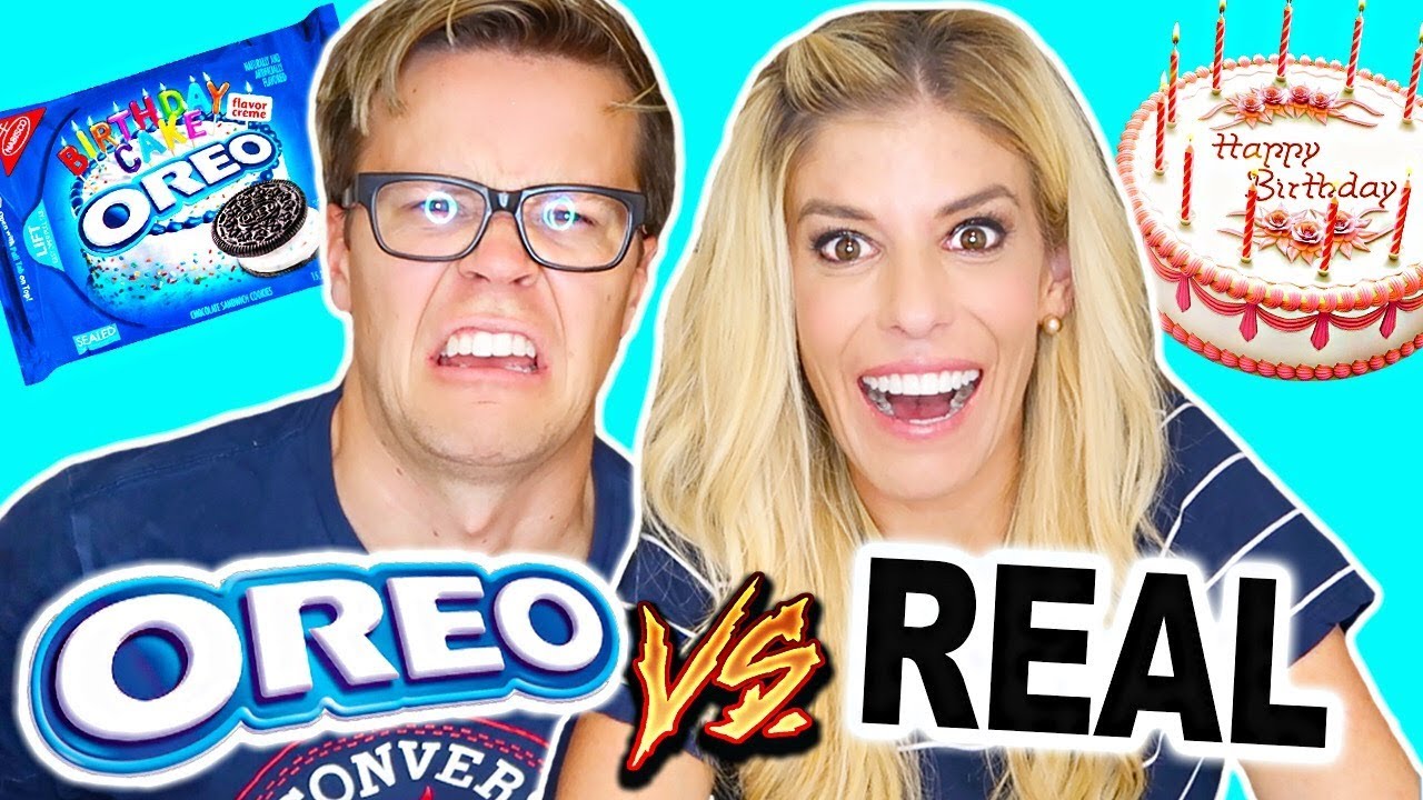 TRYING OREOS VS. REAL FOOD CHALLENGE! (gross and disgusting flavors)