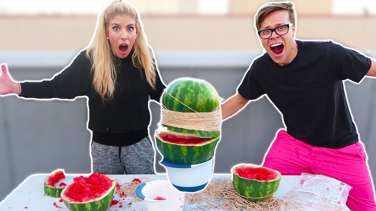 EXPLODING WATERMELON CHALLENGE (DAY 219) DIY