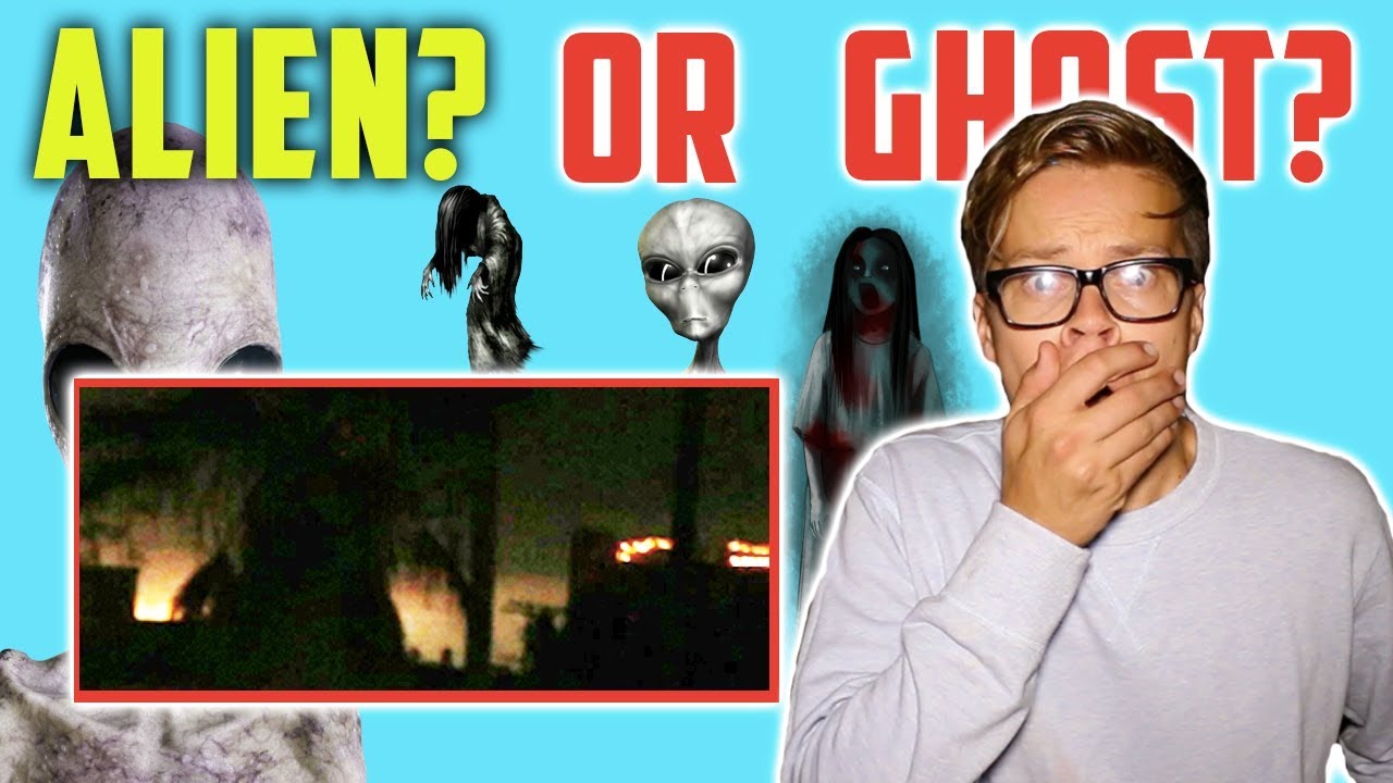 REAL ALIEN OR GHOST CAUGHT ON TAPE! CREEPY REACTION (DAY 254)