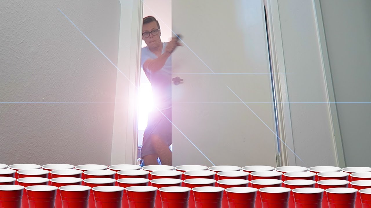 REVENGE PRANK ON HUSBAND WITH RED CUPS (10,000 RED CUPS)