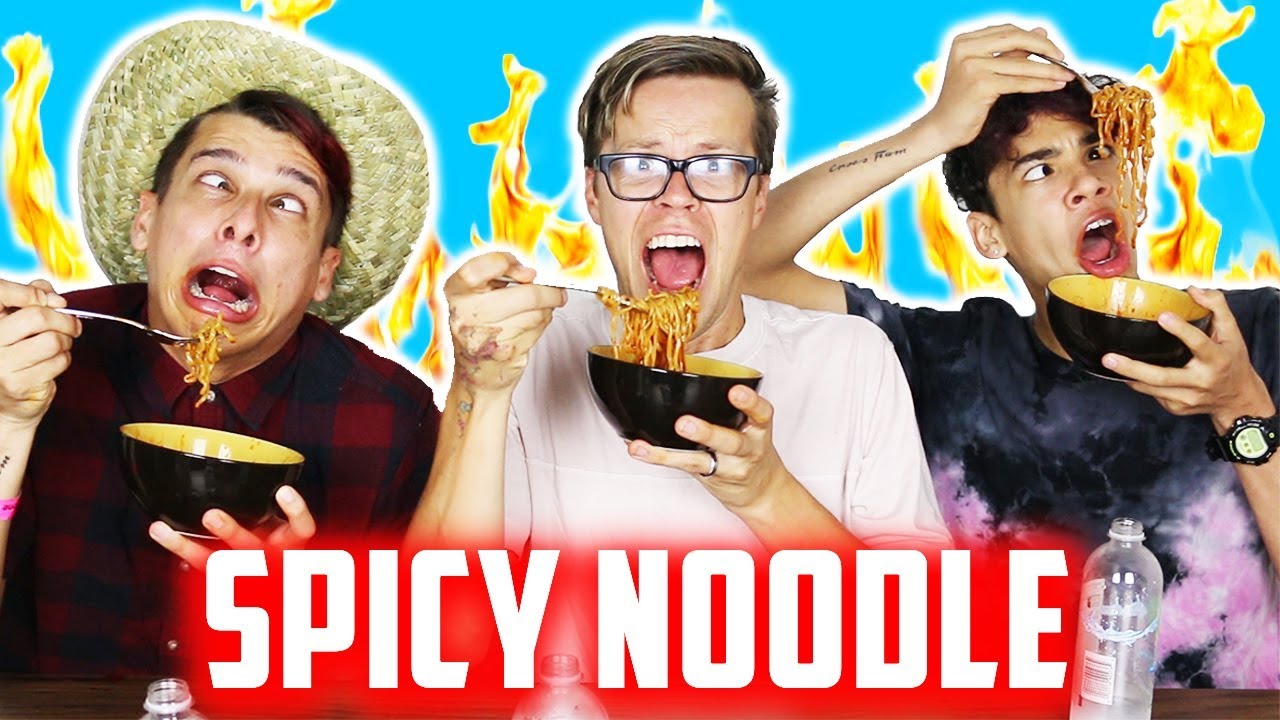 SPICY RAMEN NOODLE CHALLENGE WITH THE CROES BROS!  (SPICIEST FOOD EVER!)