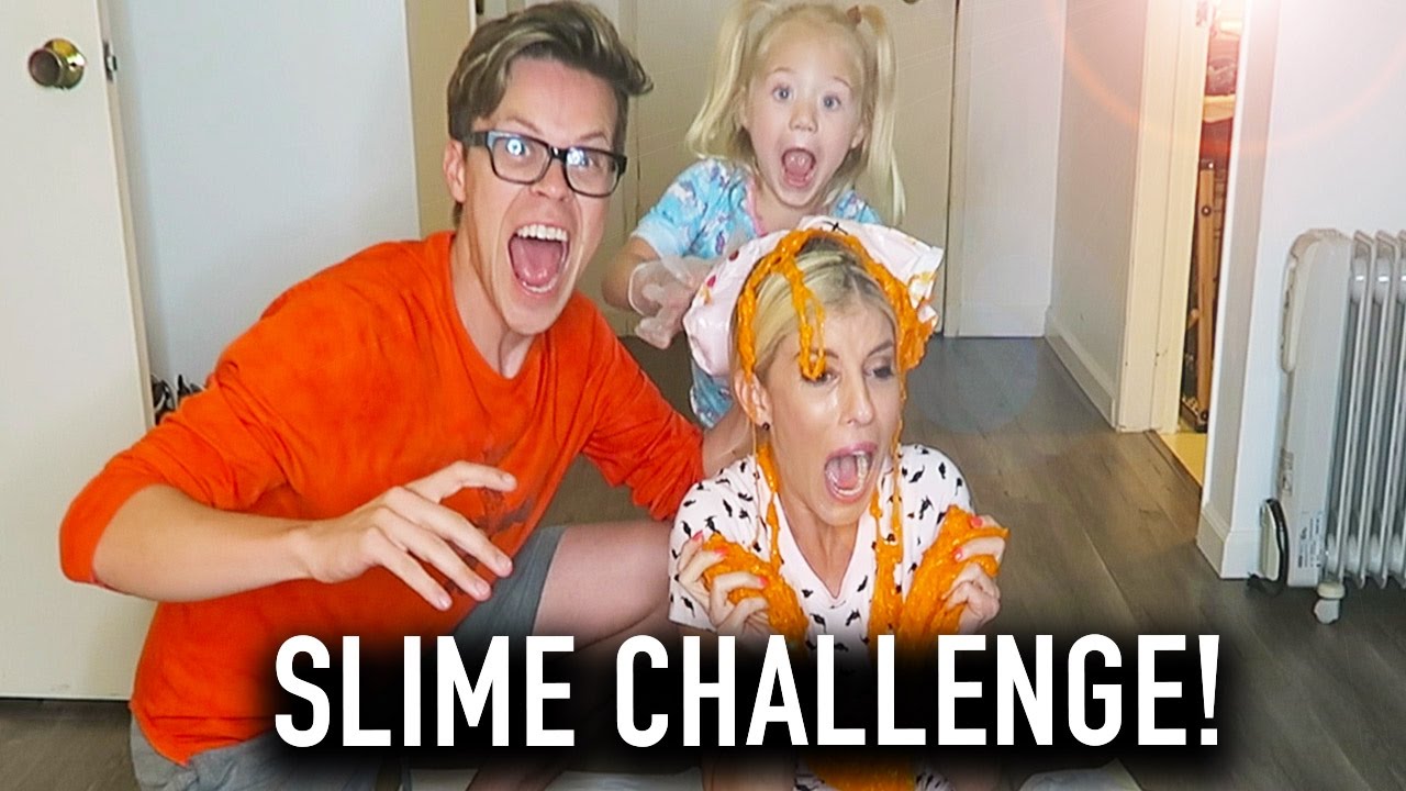 STICKIEST SLIME POURED ON REBECCA'S HEAD - (DAY 136) CHALLENGE