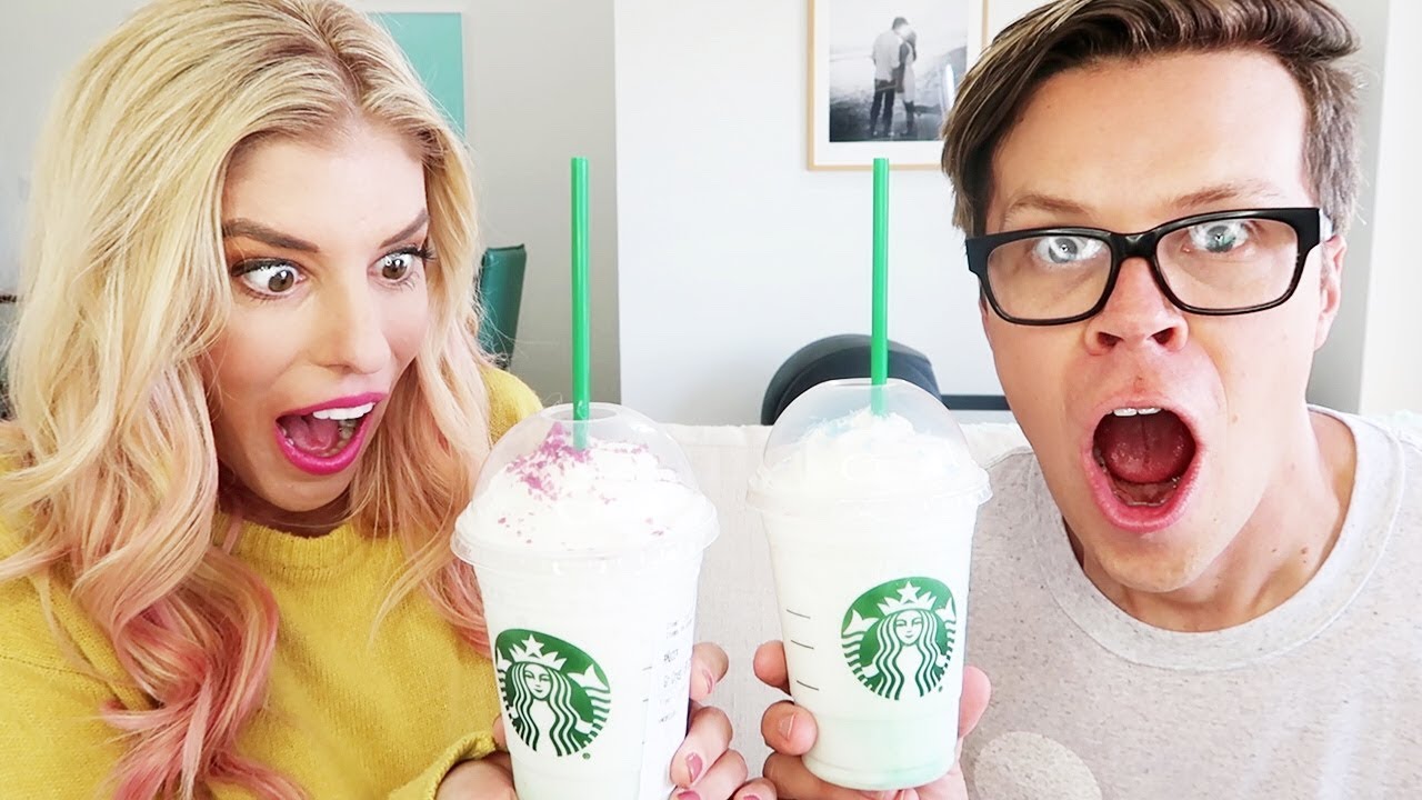 This Drink Tells the Future - Trying the Crystal Ball Frappuccino at Starbucks!