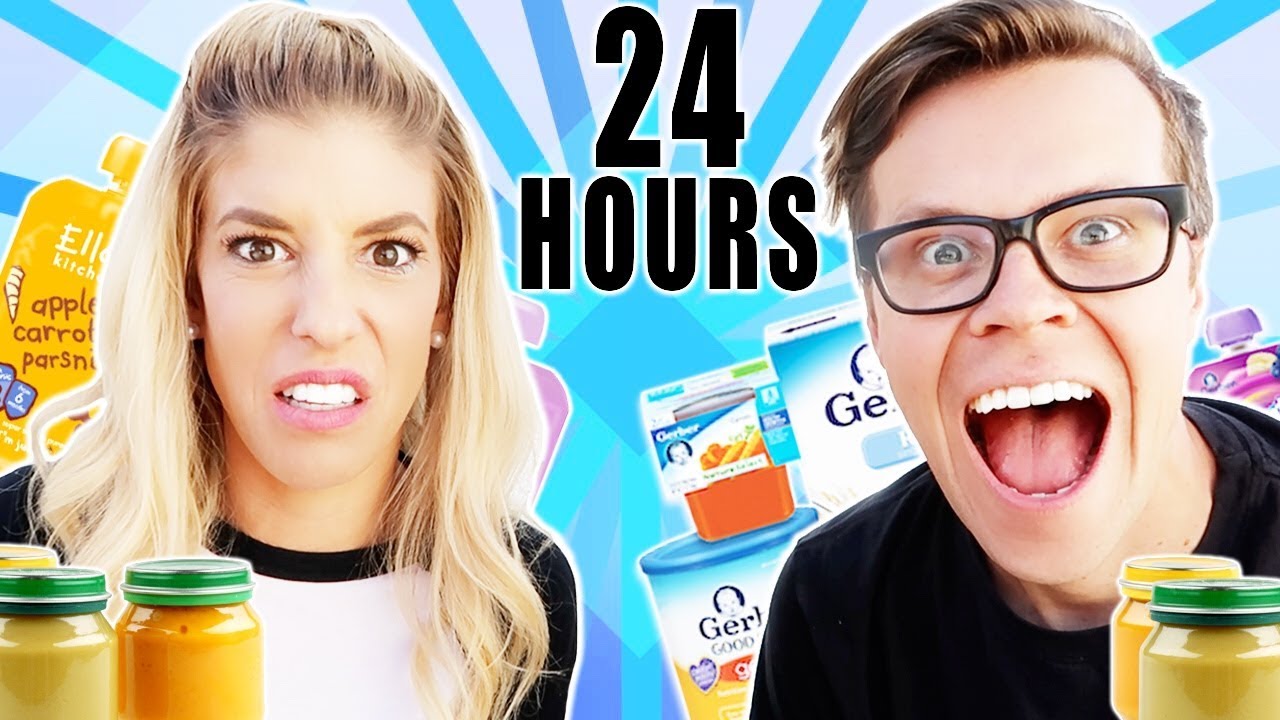 We Only Ate Baby Food For 24 Hours!