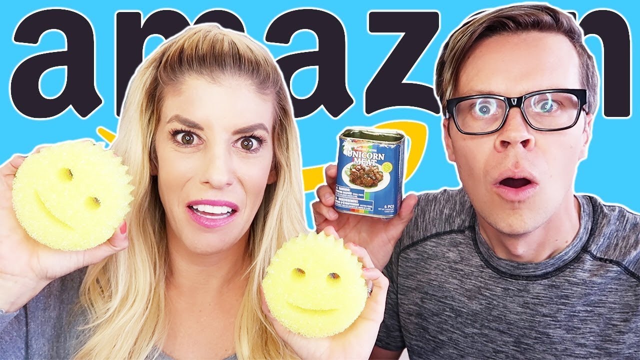 Why Did They Do this To Unicorns? Testing Crazy Amazon Products! (scrub daddy from shark tank)