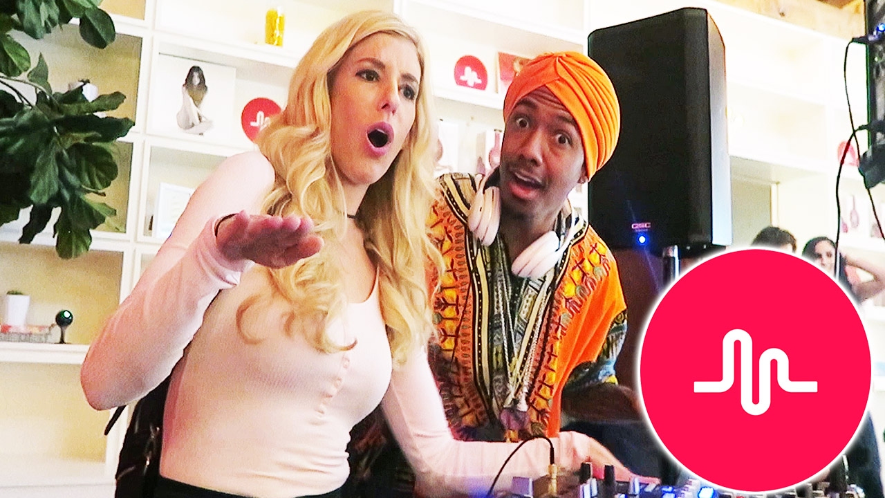 MEETING NICK CANNON AT THE MUSICAL.LY GRAMMY PARTY - (DAY 43)