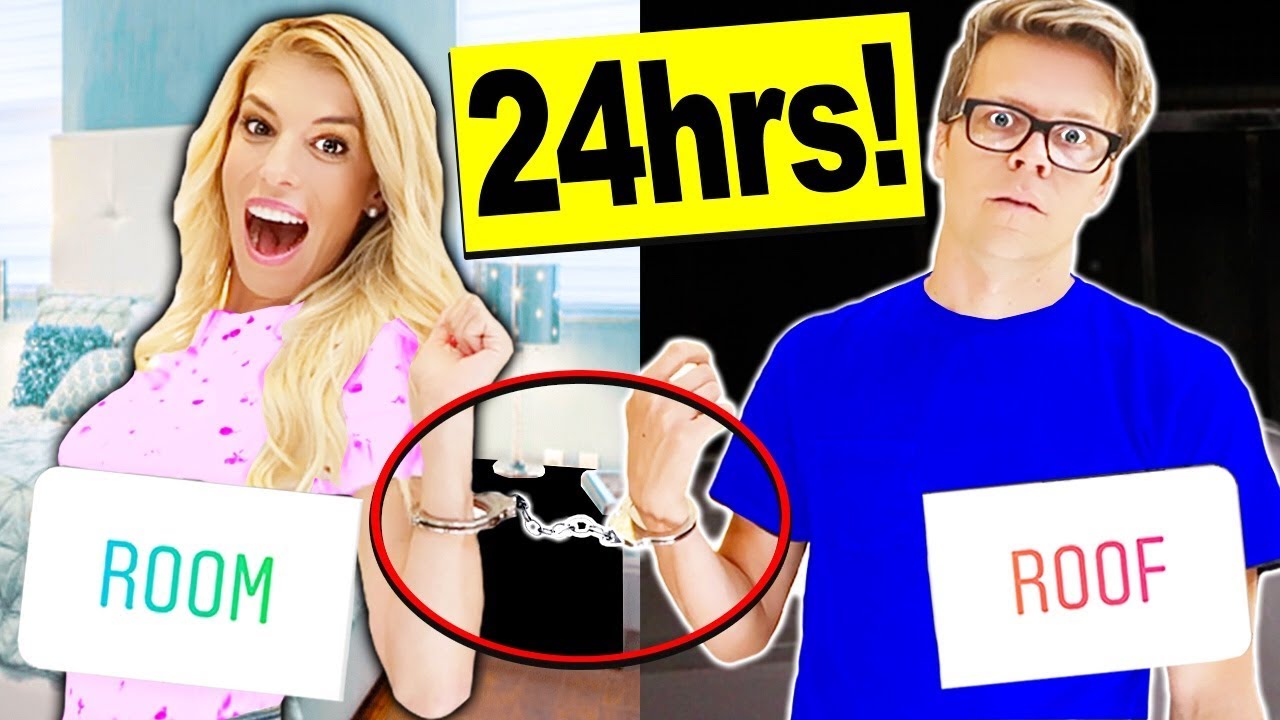 24 HOURS HANDCUFFED to my HUSBAND (you decide what we do)