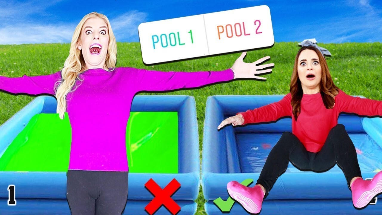 DONT Trust Fall into the Wrong Mystery Pool Challenge! Game Master is Missing (You Decide)