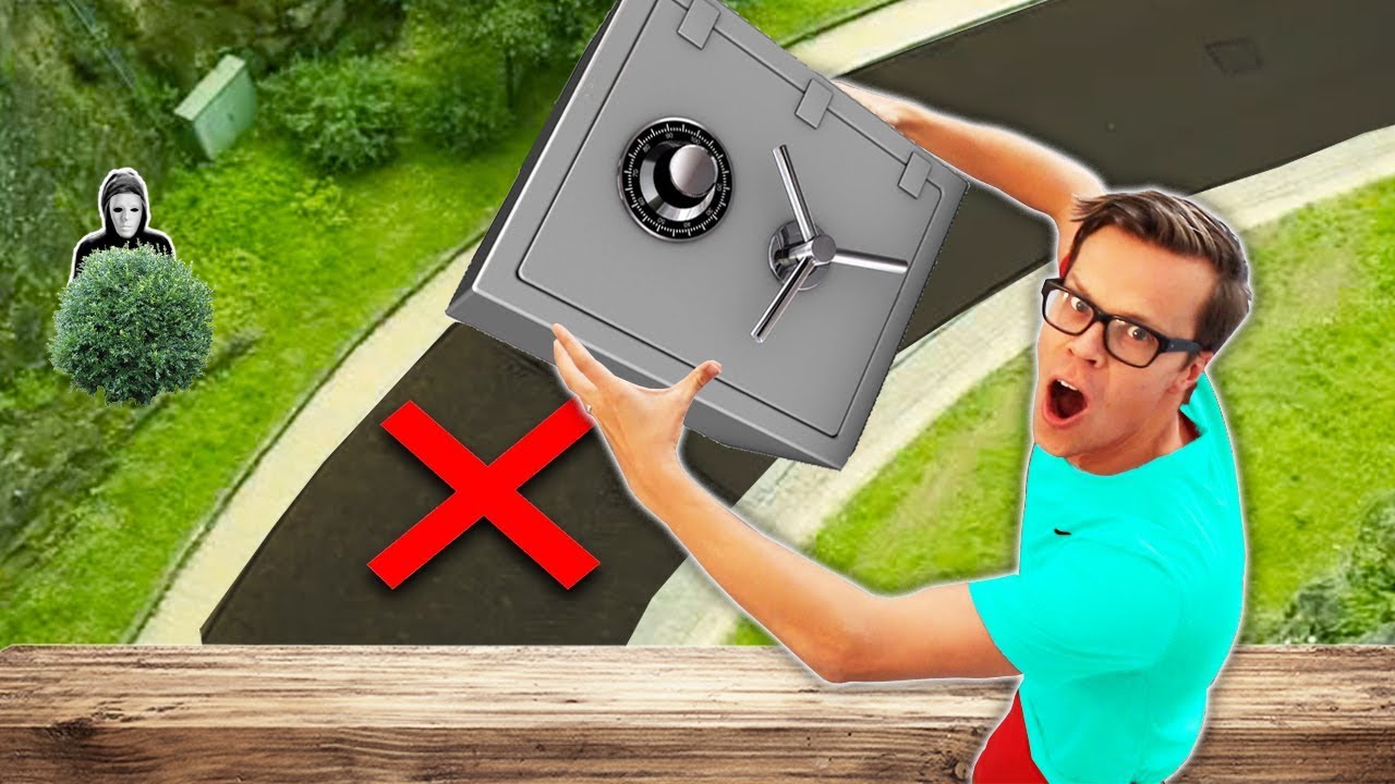 Dropping Game Master Safe from 45 Ft. High (Found Secret Spy Gadgets & New Clues inside)