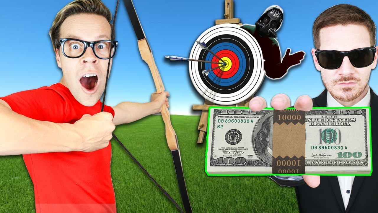 Found Game Master during First to Hit Target Wins $10,000! Best Friend Challenge w/ Matt an Rebecca