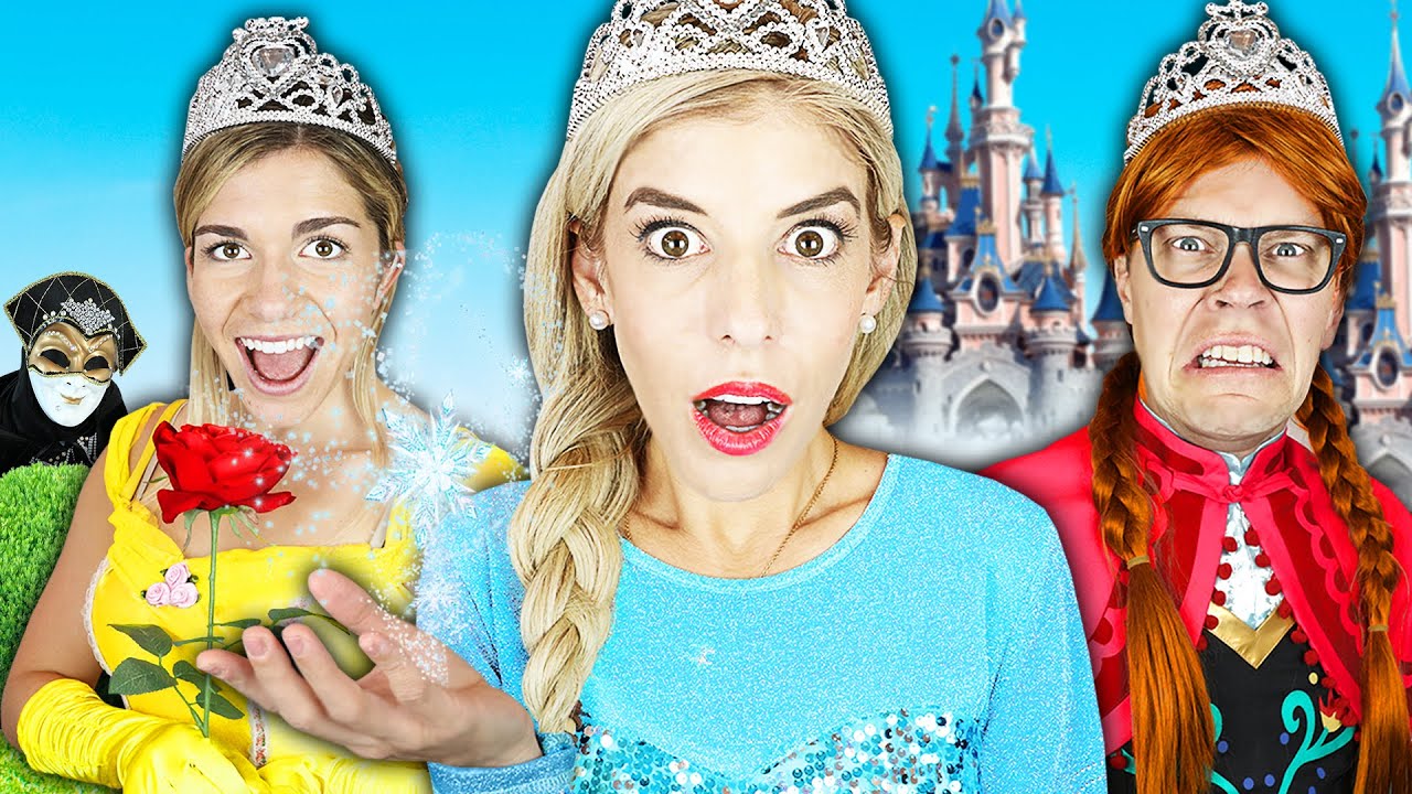 24 Hours As a Disney Princess Challenge to Find Rebecca's Missing Memory!