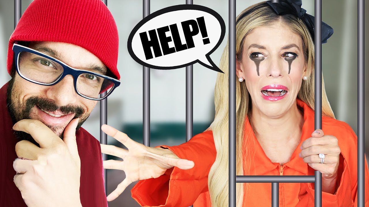 Daniel Trapped Us in Game Master Prison Escape Room! (24 Hour Challenge) | Rebecca Zamolo