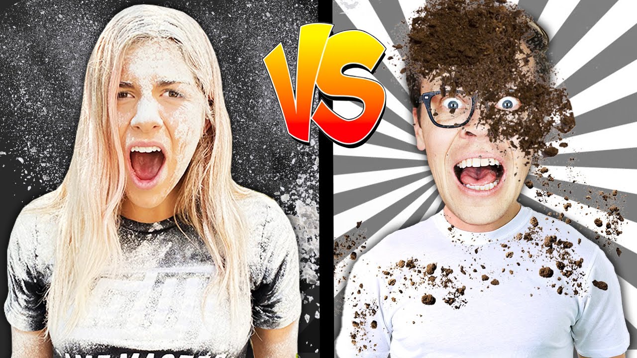 Black Vs White Color Challenge! Eating Everything in 1 Color for 24 Hours!  Game Master Network