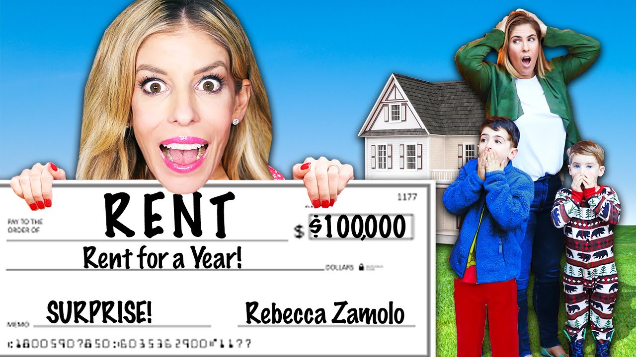 Surprising Subscribers and Paying Their Rent For a Year! Rebecca Zamolo