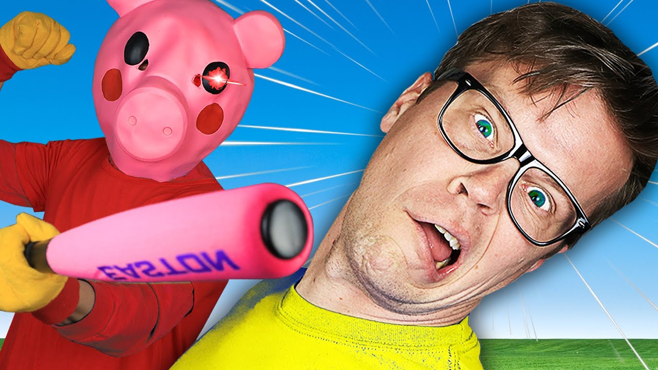 There is an EVIL PIG in our HOUSE - Surprising Piggy IRL to Host Game Night