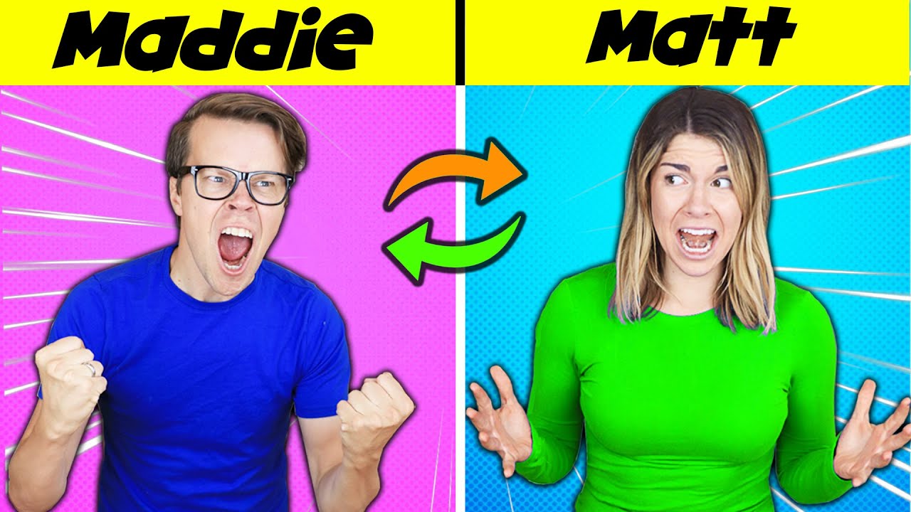 Body Swap Reverse!  Switching Matt and Maddie Back True Identity