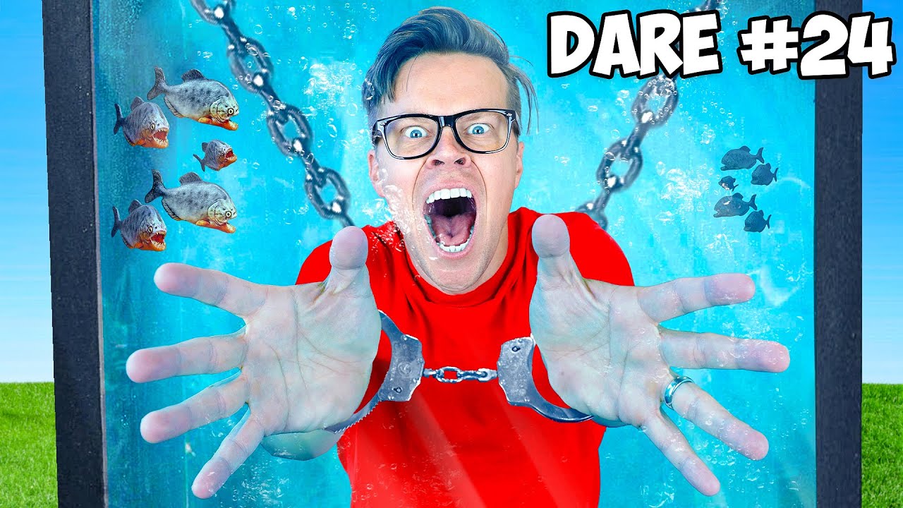 24 DARES in 24 Hours HANDCUFFED