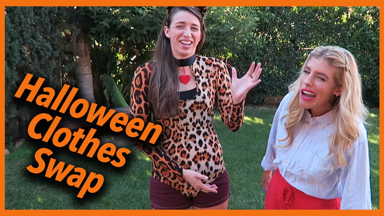 Halloween Clothes Swap Challenge (w/ Rachel Ballinger and Rebecca Zamolo)